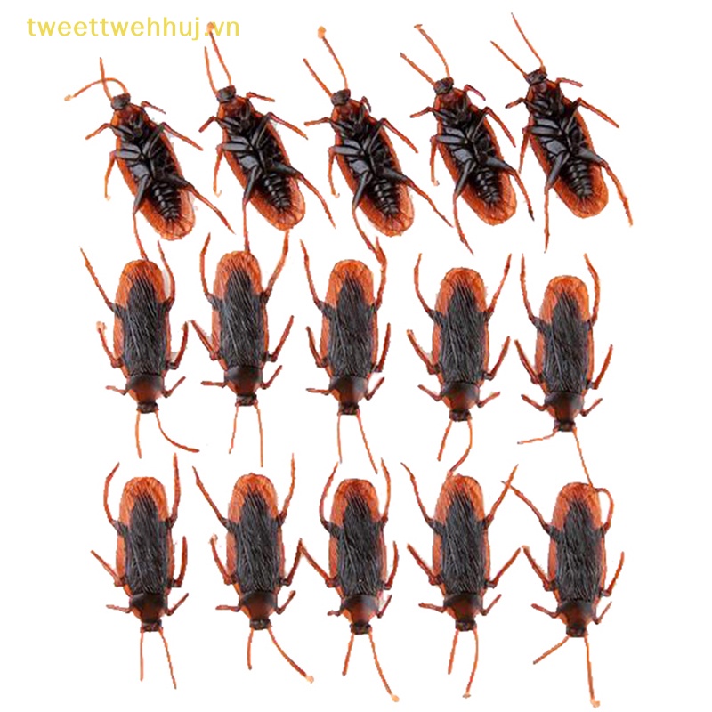 Tweehuj Set 10 Mô Hình Gián Giả Bằng Cao Su Sống Động Như Thật vn