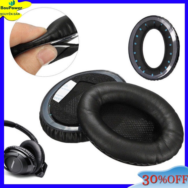 Boupower Đệm Bọc Bảo Vệ Tai Nghe Chụp Đầu Thay Thế Chuyên Dụng Cho bose quietcomfort qc15 qc2