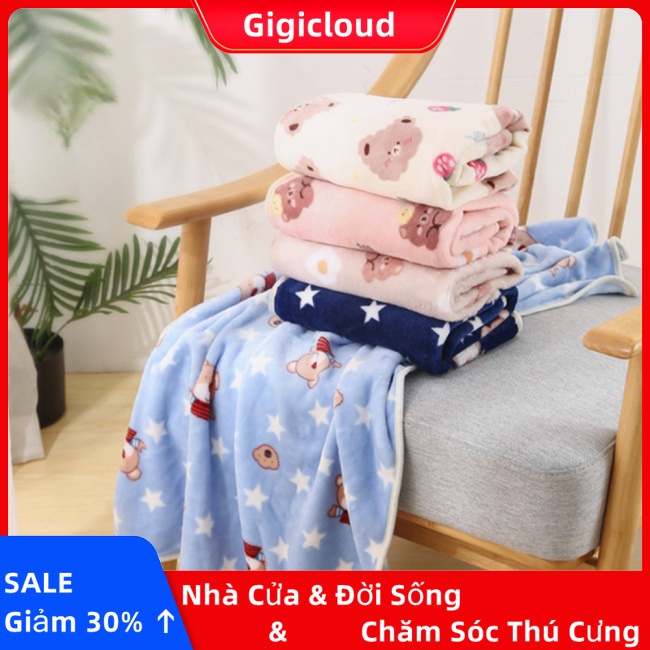 Gigicloud Chăn flannel Mềm Mại Thoải Mái Ấm Áp Chống Trượt Cho Thú Cưng