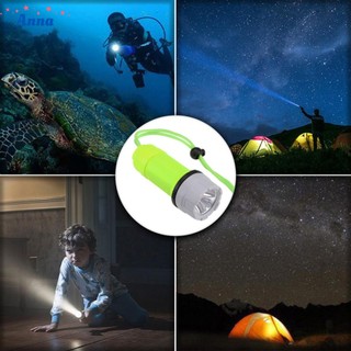 【Anna】Strong Light 3 Modes Diving Flashlight Torch Durable Lamp Led Lighting