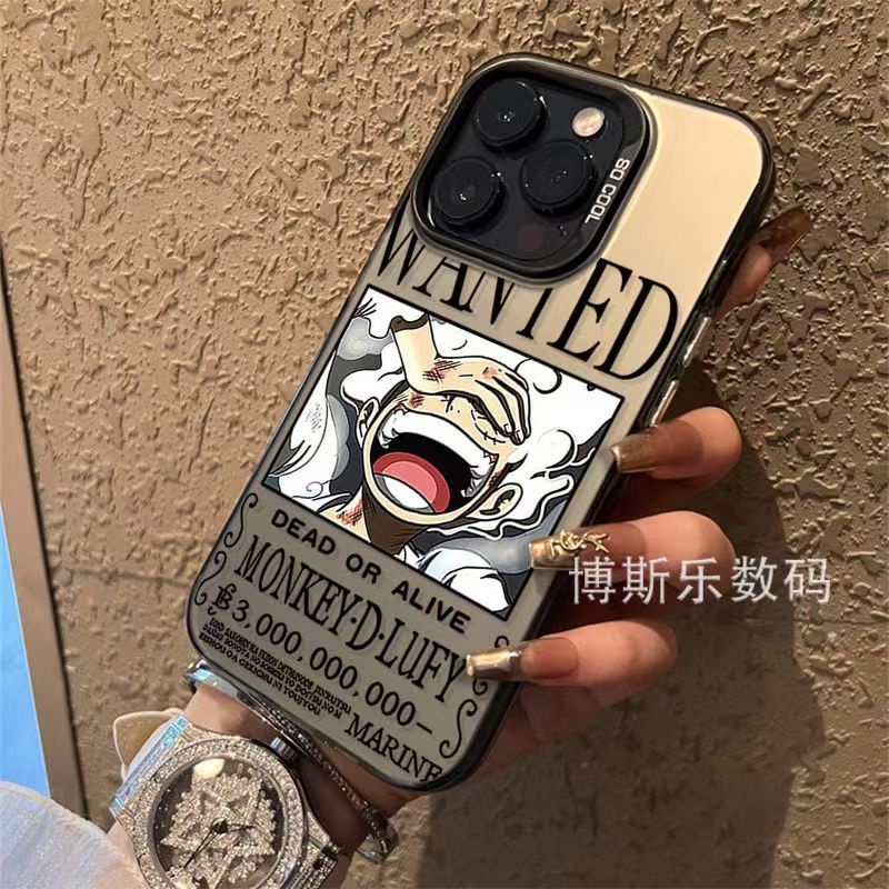 Ốp Điện Thoại Dẻo Họa Tiết Hoạt Hình one piece luffy Mạ Điện Cho Iphone 7p14pro max / iphone13pro12 11