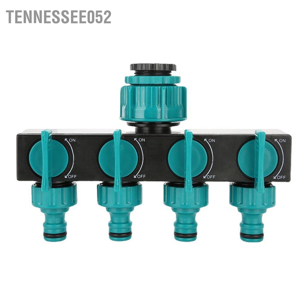 Tennessee052 4 Bộ Chia Nước Tưới Vườn Cây Adapter Đầu Nối Ống Cho Sân Bãi Cỏ Bảo Trì Châu Âu Vòi