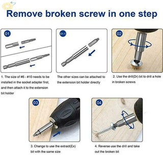 【VARSTR】Bolt Remover Brand New Damaged Screw Extractor Durable Multipurpose Tools