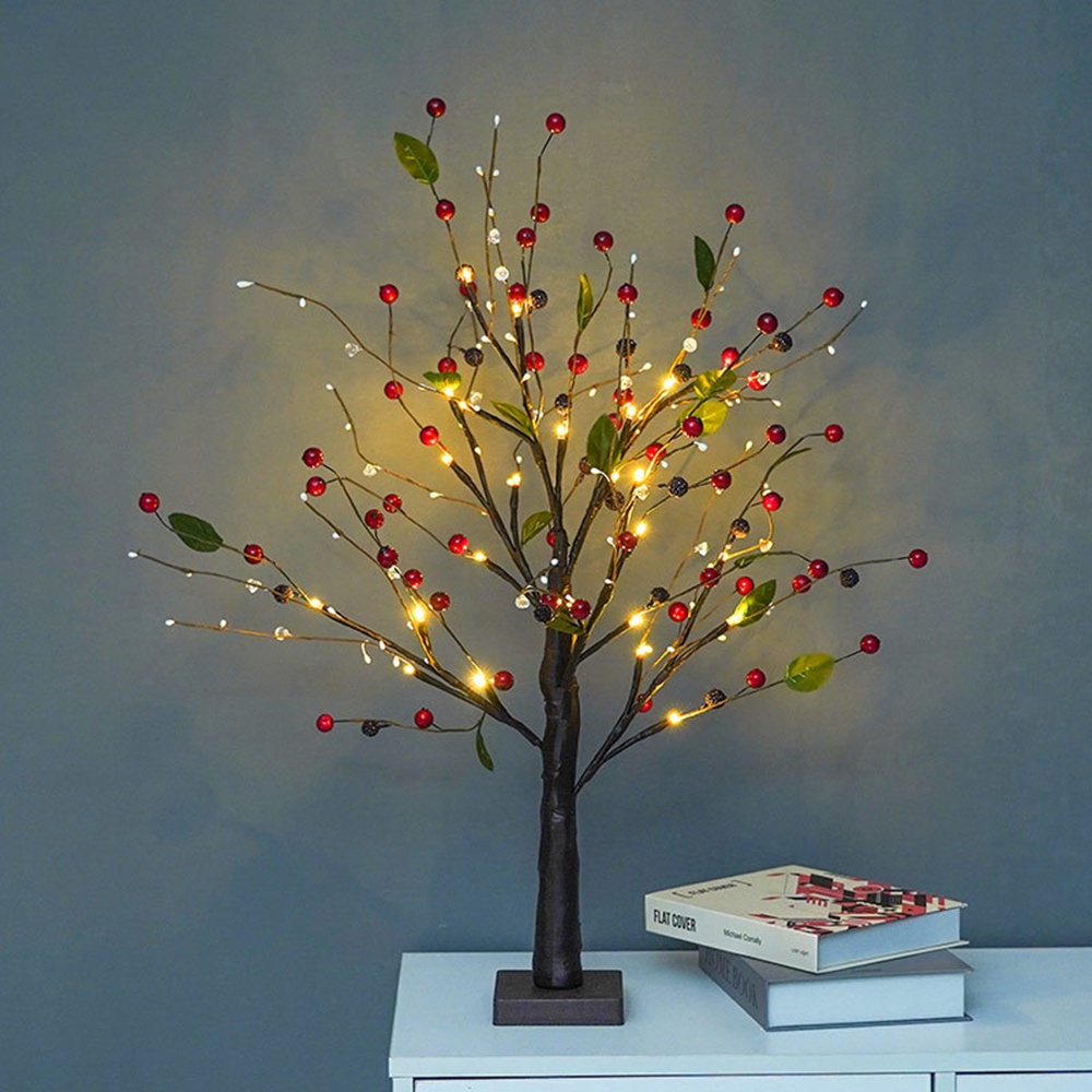 Đèn led Hình Cây Dùng Pin Trang Trí Phòng Khách / Giáng Sinh