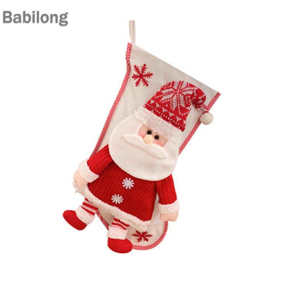 Túi Đựng Kẹo Giáng Sinh Sức Chứa Lớn Trang Trí Cây Thông Noel
