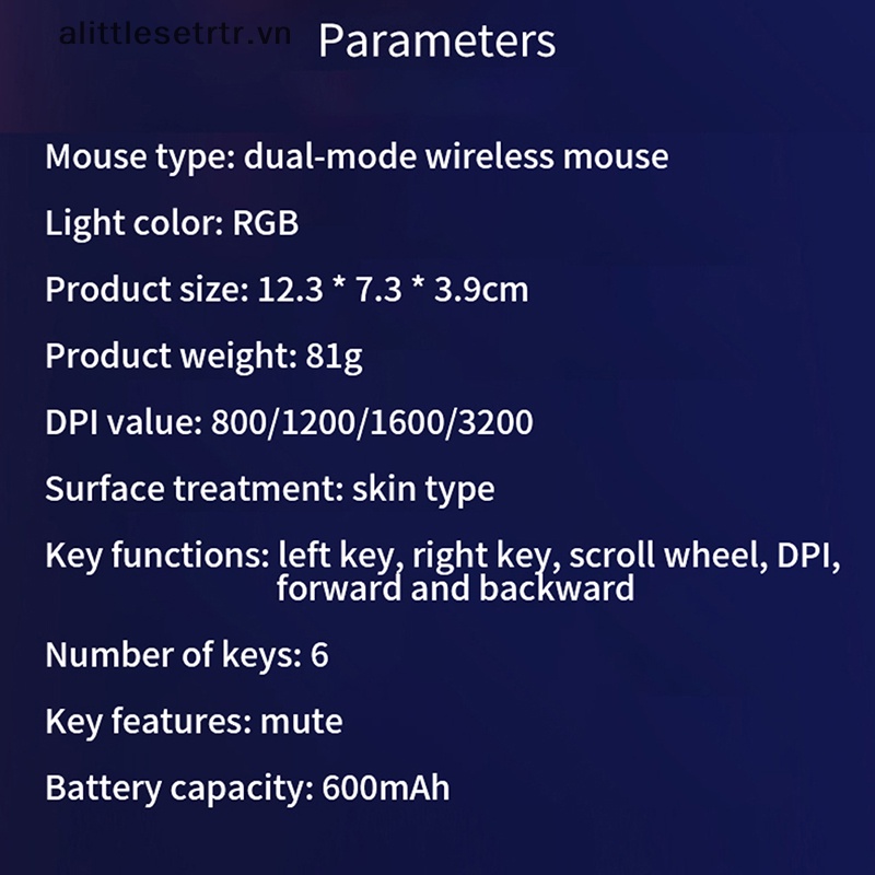 Chuột Quang Không Dây usb 2.4g alittlesetrtr g301 Dùng Để Chơi Game vn