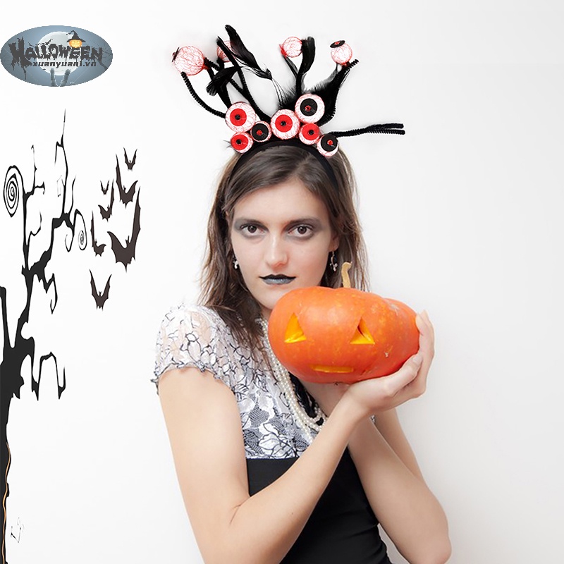 Băng Đô Cài Tóc Hình Nhện / Dơi Độc Đáo Cho Tiệc halloween
