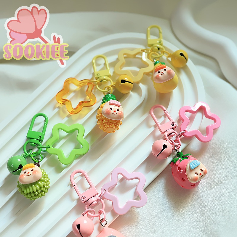 Móc khóa SayMakerLace hình búp bê hoạt hình mini bằng nhựa resin dễ thương