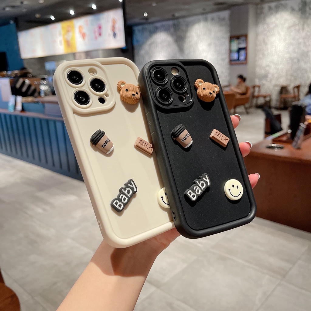 Mềm Ốp Điện Thoại Silicon Dẻo Họa Tiết Hoạt Hình Chú Gấu Cho oppo reno 8z 5g reno 7z 5g reno 8t 5g reno 6 6z 5g reno 4z