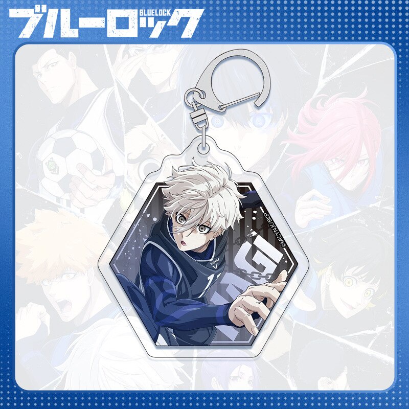 Móc khoá Anime Blue Lock Acrylic Isagi Yoichi Chigiri Hyoma Eishiro Nagi in 2 mặt rõ nét nhựa Acrylic Phụ kiện trang trí