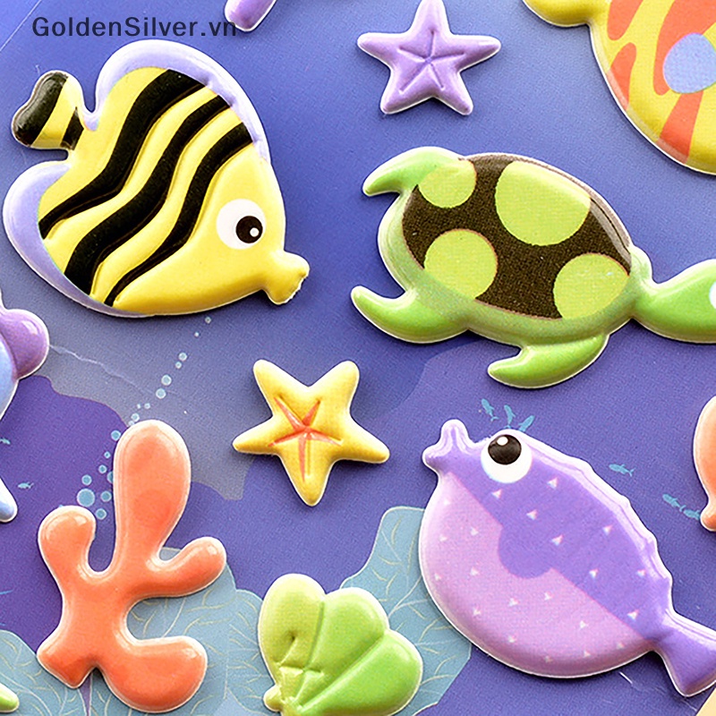 Goldsilver Hình Dán 3d Hình Cá Heo Cá Heo Sinh Động Cho Bé vn