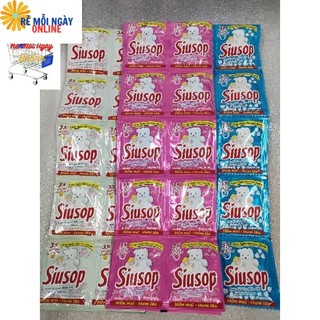 (Mới) 1 dây 10 Gói Nước xả làm mềm vải SiuSop (10 gói = 250g)