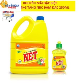 Nước Rửa Chén Net 3.8kg Đậm đặc Hương chanh