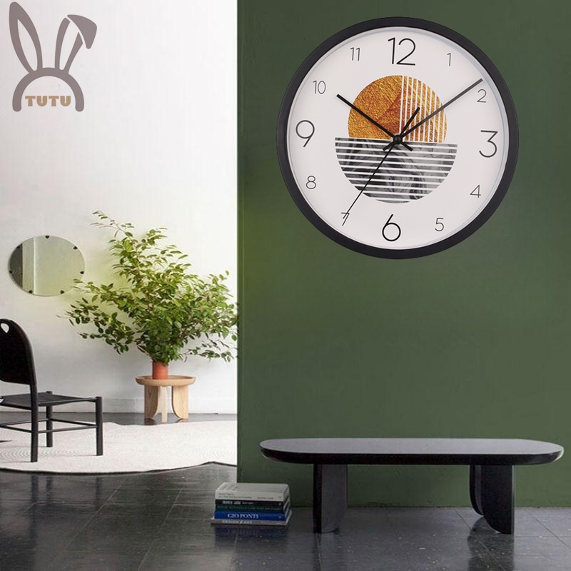 Đồng Hồ Treo Tường 12inch 30cm, Không Gây Ồn, Thiết Kế Đơn Giản