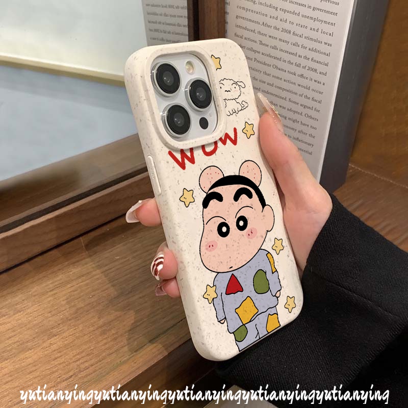 Dễ Thương Ốp Điện Thoại Hình Cậu Bé Bút Chì Cho iphone xr xs x max 7 15 8 6s 6 plus 7plus 11 15 12 13 14 pro max se 2020