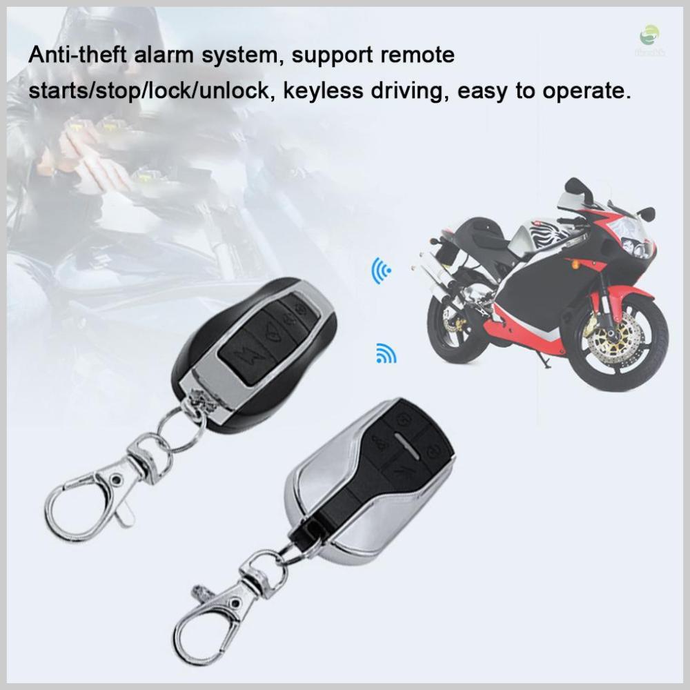 Motorcycle AntiTheft Alarms System Wireless Remote Engine Starter Stop with Remote Controller