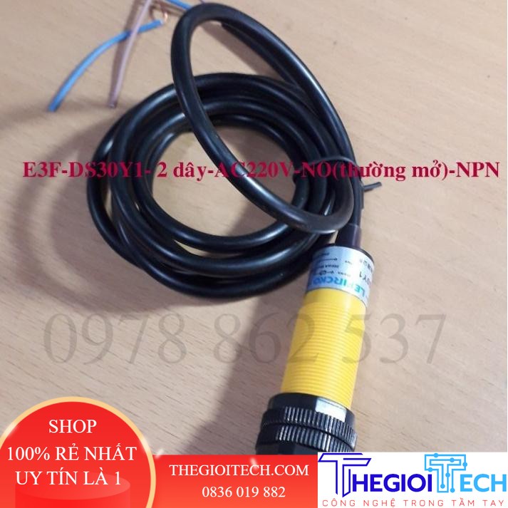 Cảm biến vật cản hồng ngoại E3F-DS30Y1- 2 dây-AC220v-NO-NPN