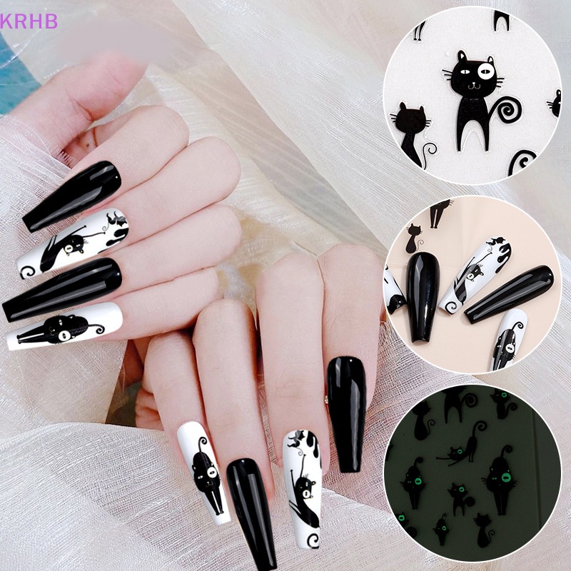 Hình Dán Móng Tay 3d Tự Dính krhb Chủ Đề halloween Độc Đáo
