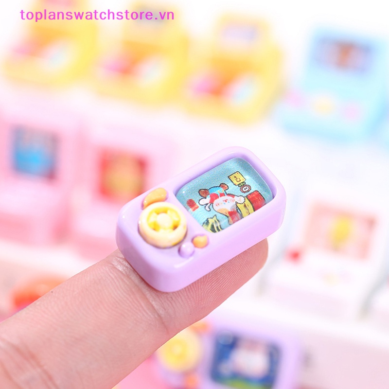 Toplanswatchstore Đồ Chơi Mô Hình Máy Chơi game mini Hình Động Vật Dễ Thương Nhiều Màu Trang Trí Tiểu Cảnh Nhà Búp Bê vn