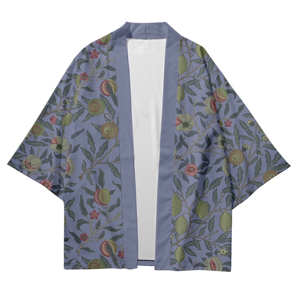 Áo kimono Truyền Thống Nhật Bản Họa Tiết Trái Cây Cho Nam Nữ
