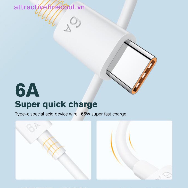 Dây Cáp Sạc Nhanh usb Loại c 1 / 1.5mile 6a 66w Cho xiaomi samsung huawei