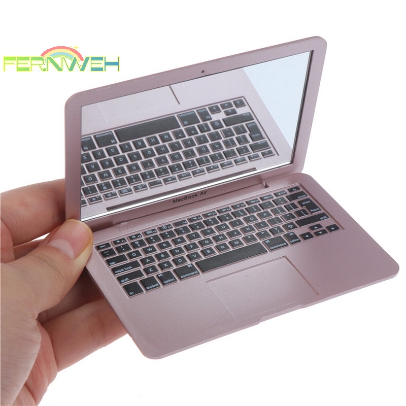 Gương Trang Điểm mini Bỏ Túi Hình Máy Tính Xách Tay  Đồ Chơi Gương Trang Điểm Cho Bé Gái