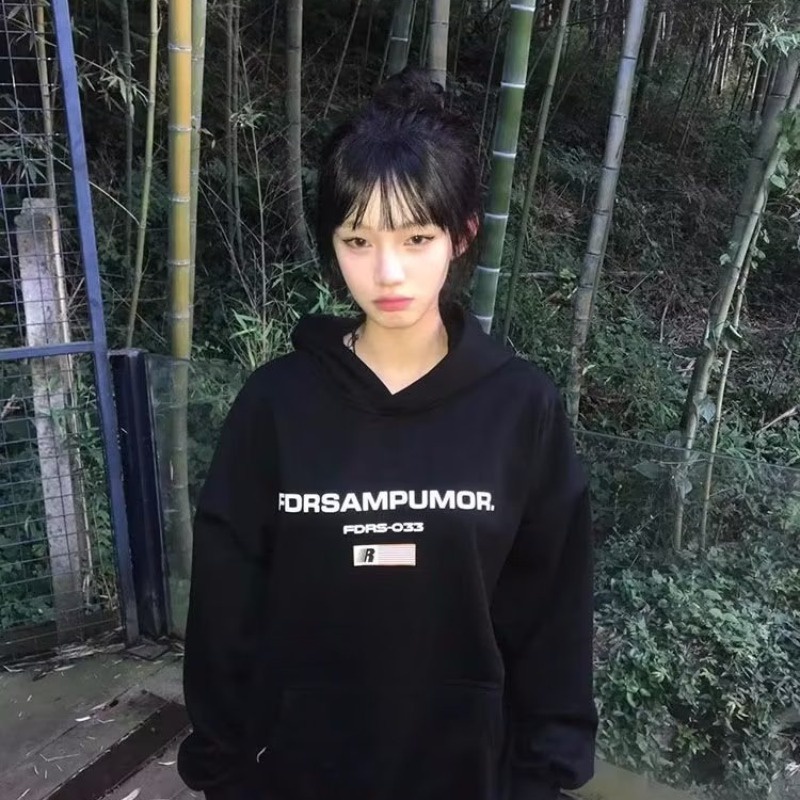 Áo hoodie Tay Dài Dáng Rộng In Hình Bọt Biển Thời Trang Hàn Quốc Dành Cho Nam Nữ