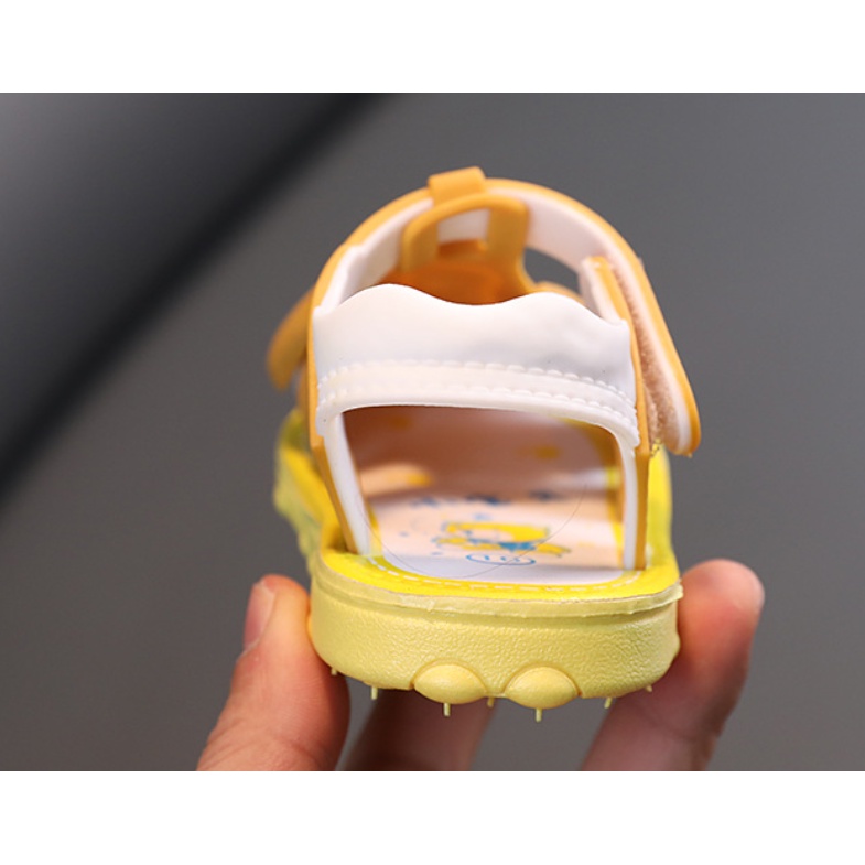 95G. GIÀY NHỰA MỀM CHỐNG TRƠN CHO BÉ TRAI BÉ GÁI 6-36 THÁNG. DÉP QUAI HẬU DỄ THƯƠNG CHO BÉ. BABY LINK SHOPEE