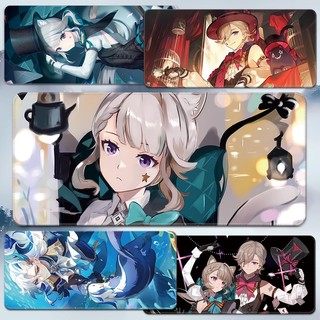 Lynette Mouse Pad Lyney Genshin Impact Oversized Mouse Keyboard Desk Pad Neuvillette Peripheral Navia Fontaine