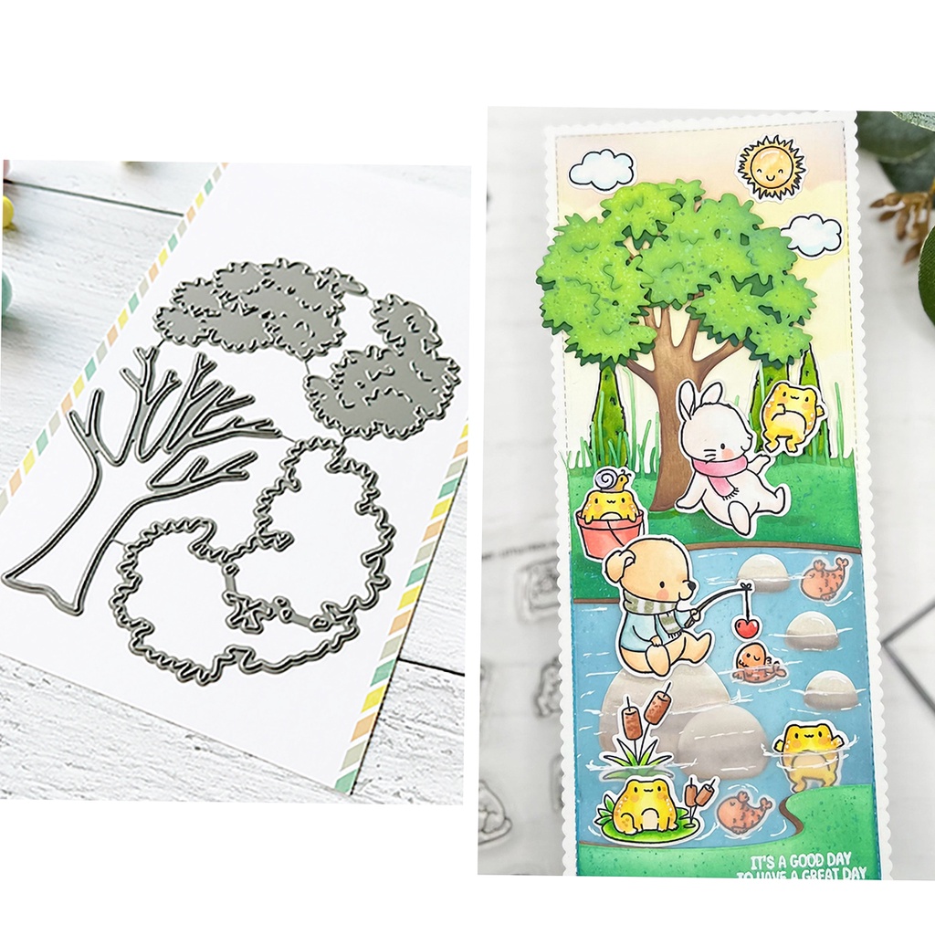 Khuôn Cắt Giấy Thép carbon Hình Cây Thẻ