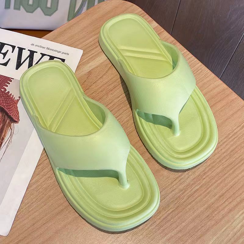 Dép Xỏ Ngón eva Đế Mềm Chống Trượt Màu Kẹo Đơn Giản Thời Trang Mùa Hè Dành Cho Bạn Nữ Mang Trong Nhà / Ngoài Trời