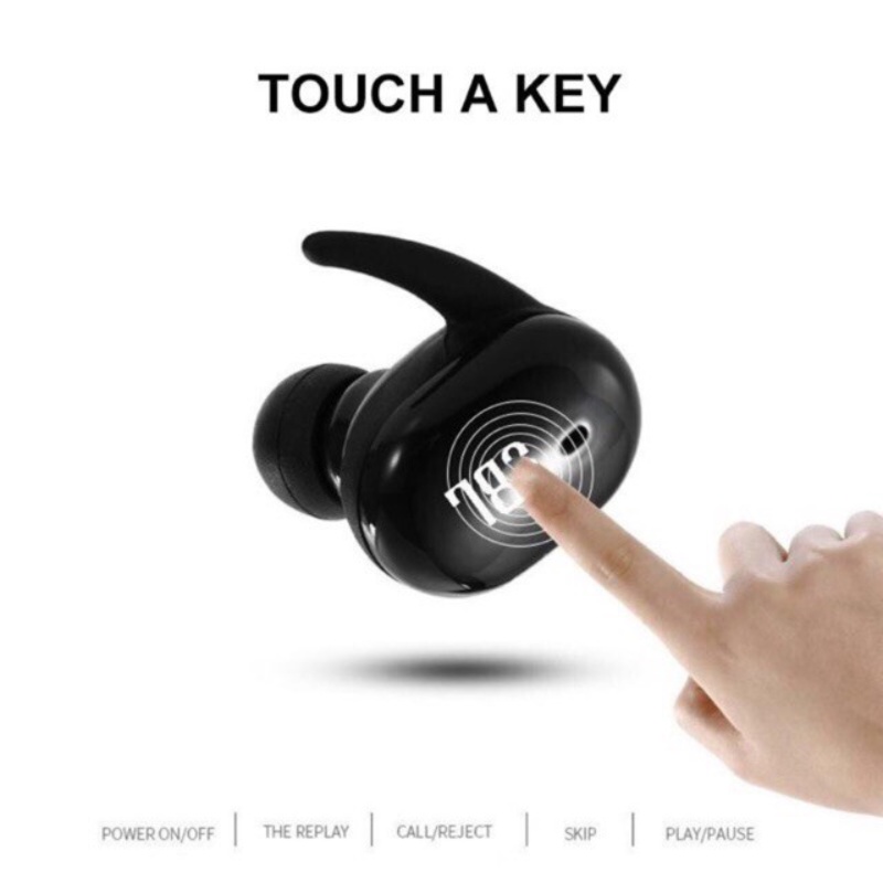 Tai Nghe Nhét Tai bluetooth 5.0 Không Dây tws4 Phong Cách Thể Thao Chất Lượng Cao