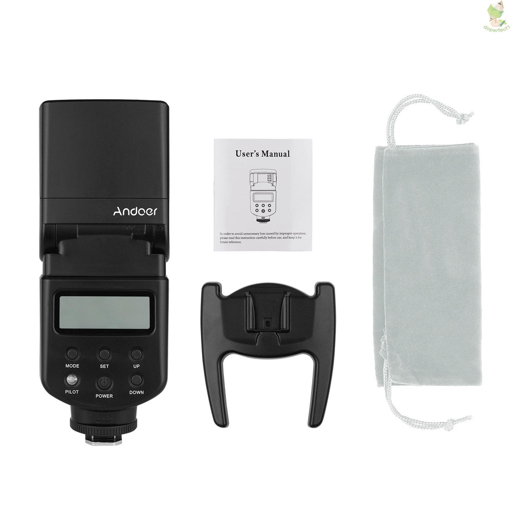 ANDOER Đèn flash speedlite gn40 led Điều Chỉnh Được gn40 Có Giá Đỡ Thay Thế Cho Máy Ảnh canon olympus pentax dslr came-9.7