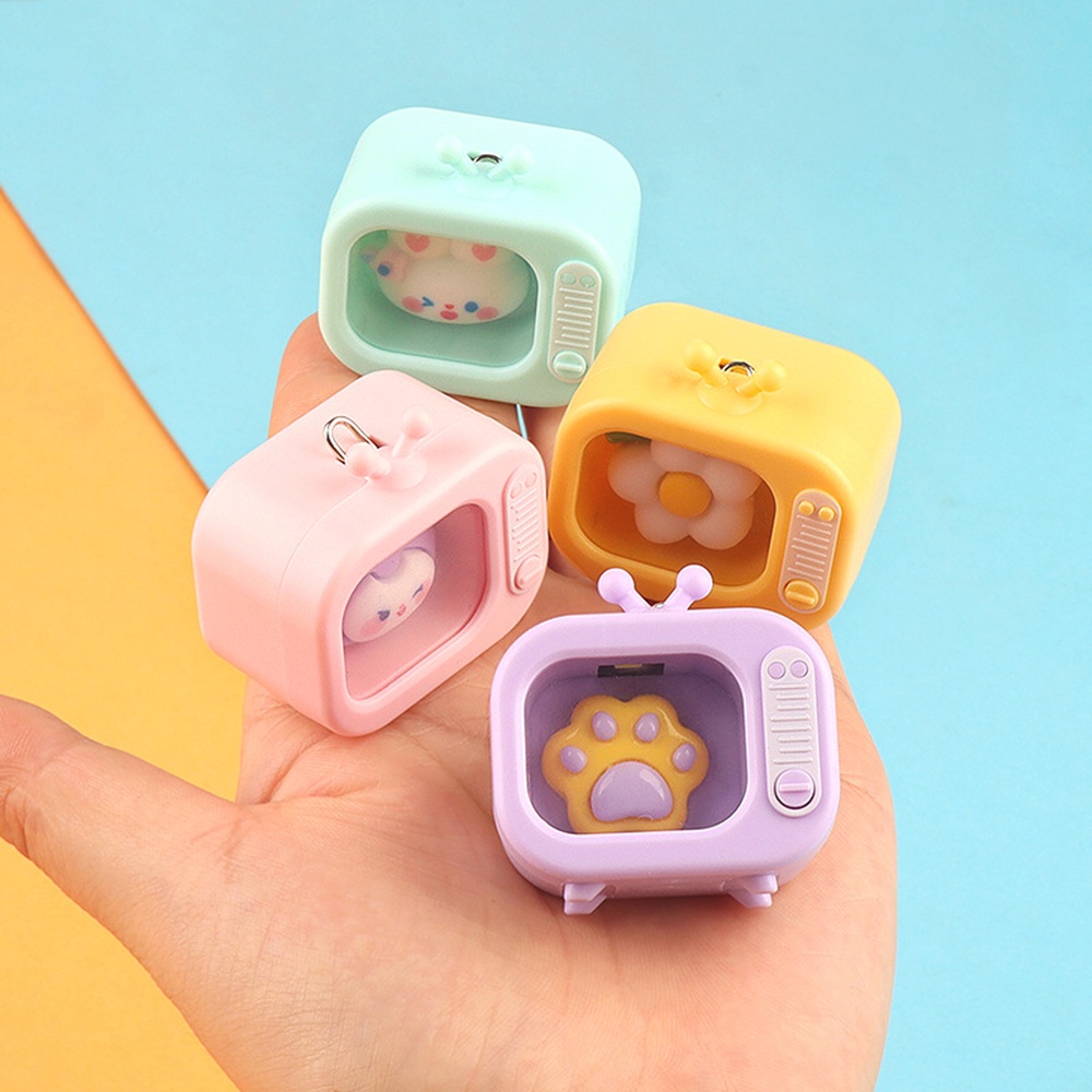 Móc Khóa Hình tv Hoạt Hình Có Đèn led Phát Sáng Dễ Thương