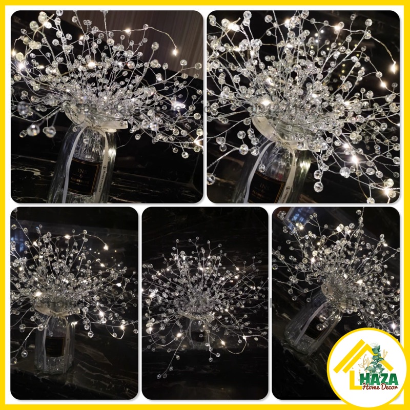 ẴN - Đèn hoa để bàn, Đèn ngủ Bó Hoa Bồ Công Anh Handmade tự làm Trang Trí nhà cửa, Quà Tặng Sinh Nhật