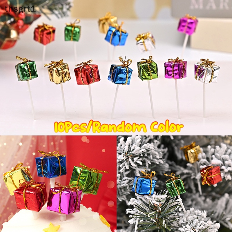Set 10 Nĩa Ăn Trái Cây Giáng Sinh mini Trang Trí Cho Tiệc Giáng Sinh