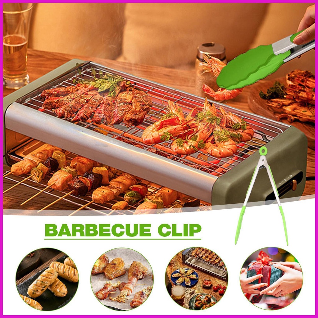 Kẹp Gắp Đồ Nướng Bbq Đa Năng Bằng Thép Không Gỉ