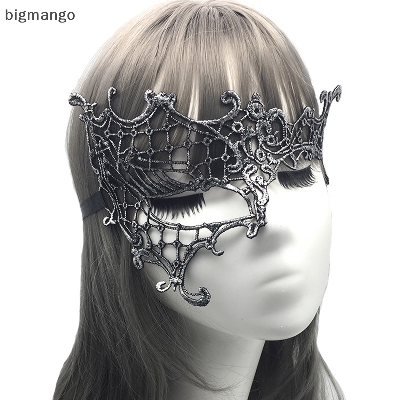 Mặt Nạ Ren bigmango Che Nửa Mặt Hóa Trang Tiệc halloween Cho Nữ