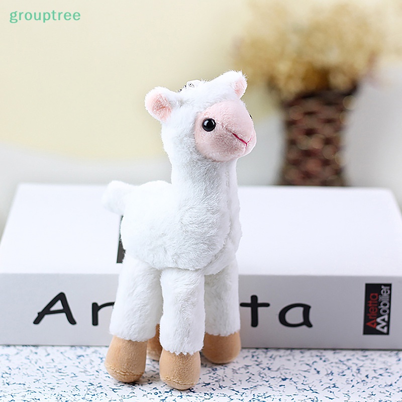 Đồ Chơi Thú Nhồi Bông Hình Lạc Đà alpaca llama Cỏ Nhồi Bông Nhỏ Dễ Thương Làm Quà Tặng Giáng Sinh Cho Bé prta