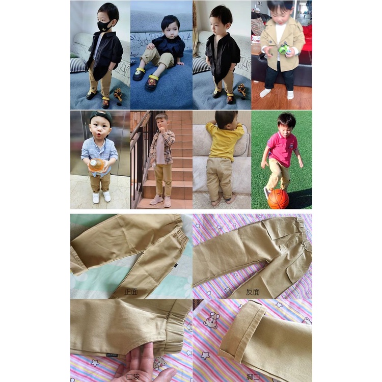 Quần cotton Dài Thời Trang Hàn Quốc Cho Bé Trai