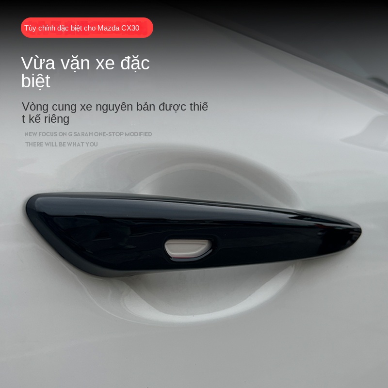 Mazda cx30 Ốp Bọc Tay Nắm Cửa Xe Hơi mazda cx30 cx30 cx-30 Màu Đen Sáng