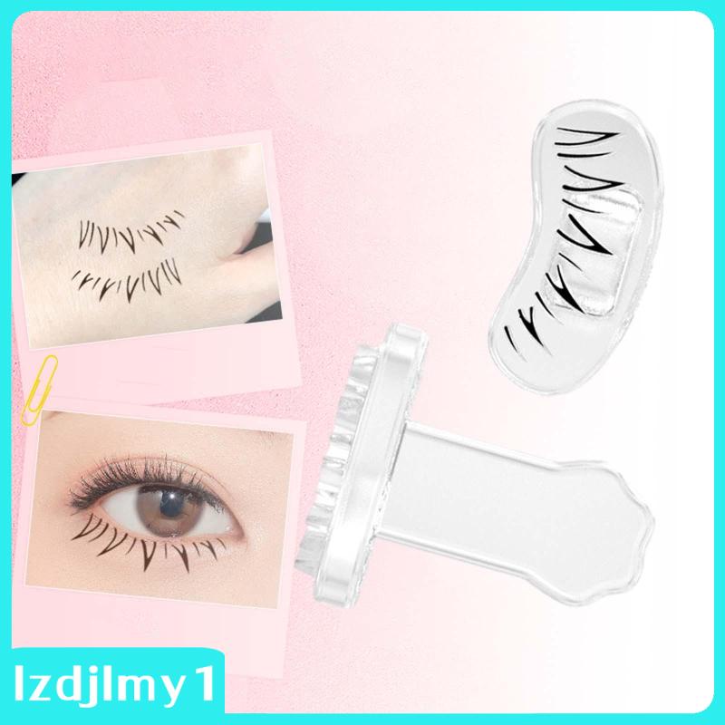 Set 2 Con Dấu In Lông Mi Dưới Dùng Trong Nhà Và Ngoài Trời