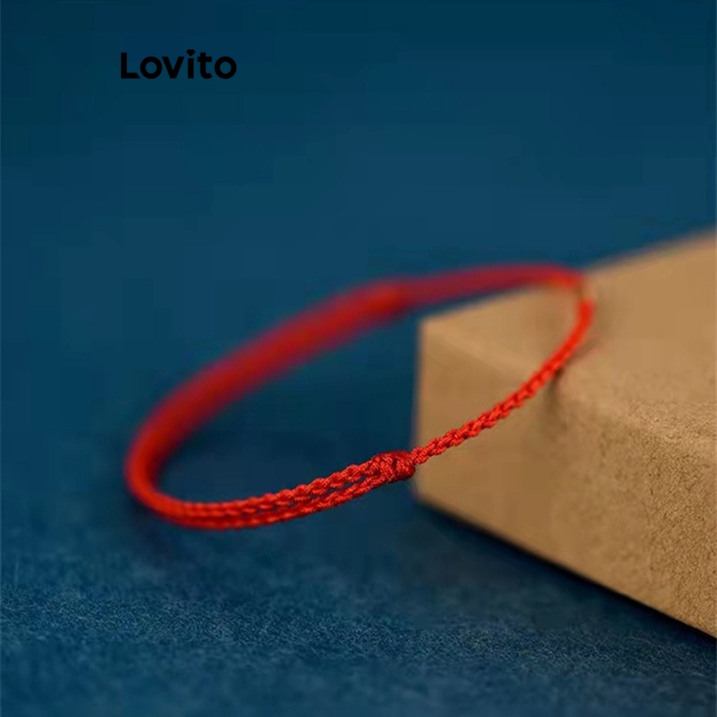 Lovito Vòng chân kim loại trơn thông thường dành cho nữ LFA01077