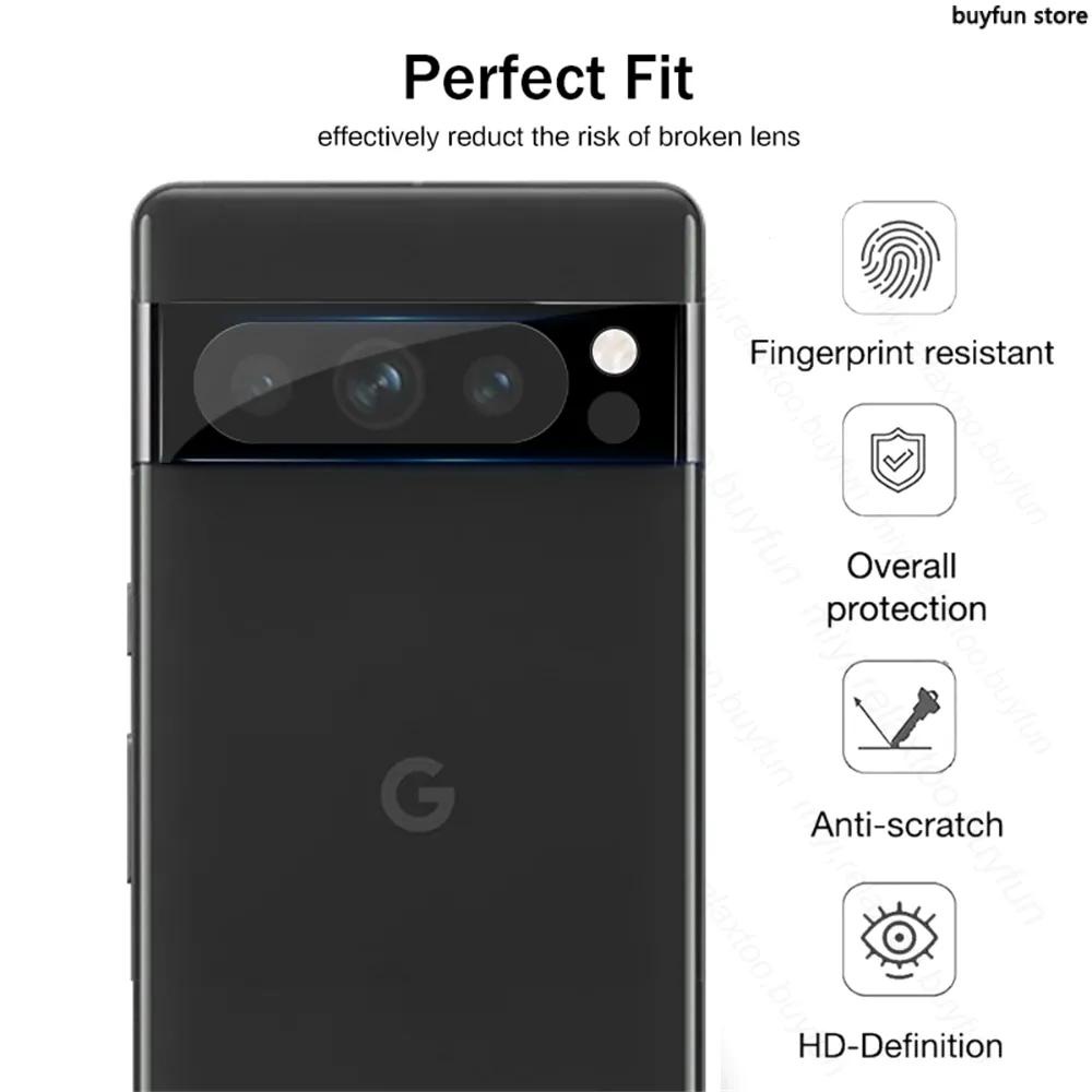 3D Curved Edge Tempered Glass Lens Case For Google Pixel 8 Pro 5G Pixel8pro Pixel8 Pixle 7 6 7a 6a 8 Pro 8Pro Camera Protective Glass