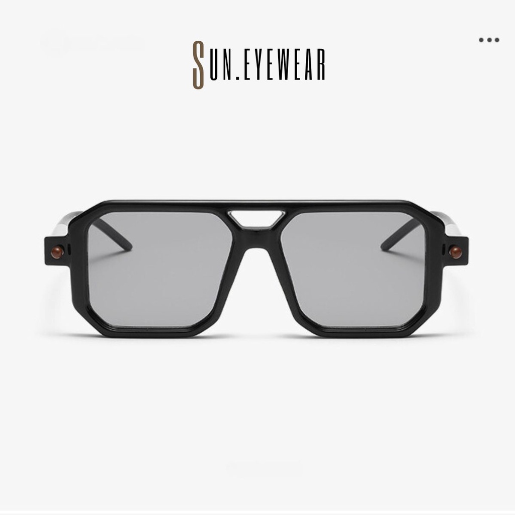 Kính mát thời trang Kuboraum cao cấp, mắt kính nam nữ gọng vuông kiểu dáng trẻ trung - Sun Eyewear