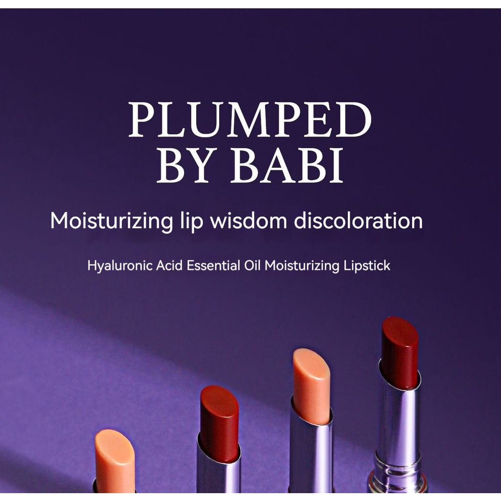 BABI Thay đổi màu son môi, ấm áp, giữ ẩm, không thấm nước, chống nứt, không phai, không nhuộm màu son môi