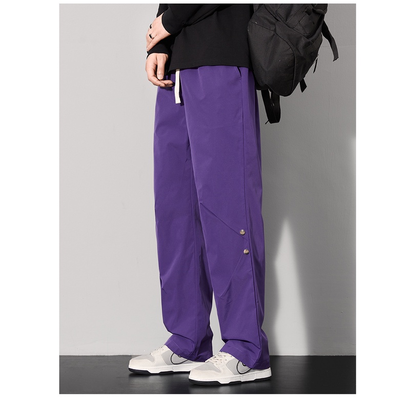 Quần Dài Lưng Cao Dáng Ôm Thời Trang Đường Phố Cá Tính Cho Nam