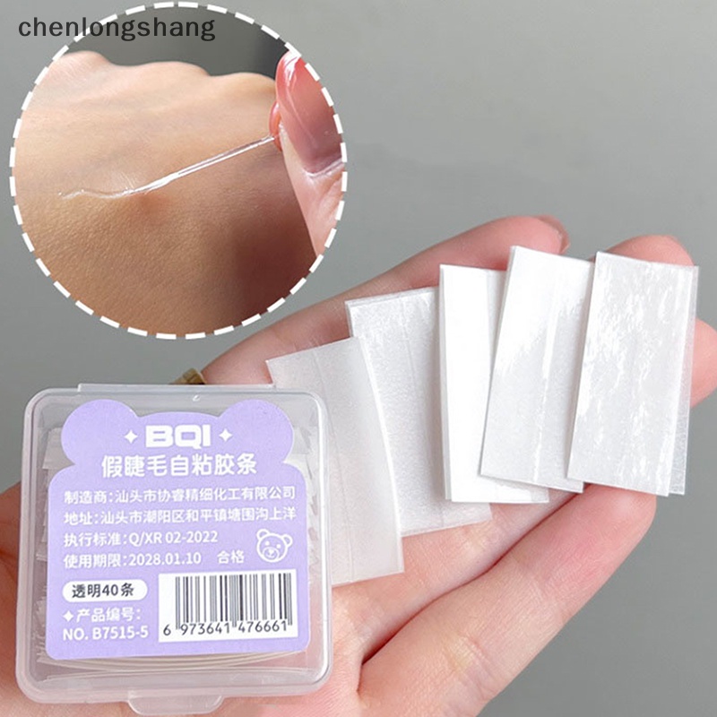 Chenlongshang Set 10 / 40 Miếng Dán Mi Giả Tự Dính Chống Thấm Nước Tiện Dụng