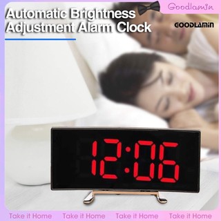 1 bộ đồng hồ báo thức điện tử màn hình lớn màn hình led cong có thể điều chỉnh độ sáng
