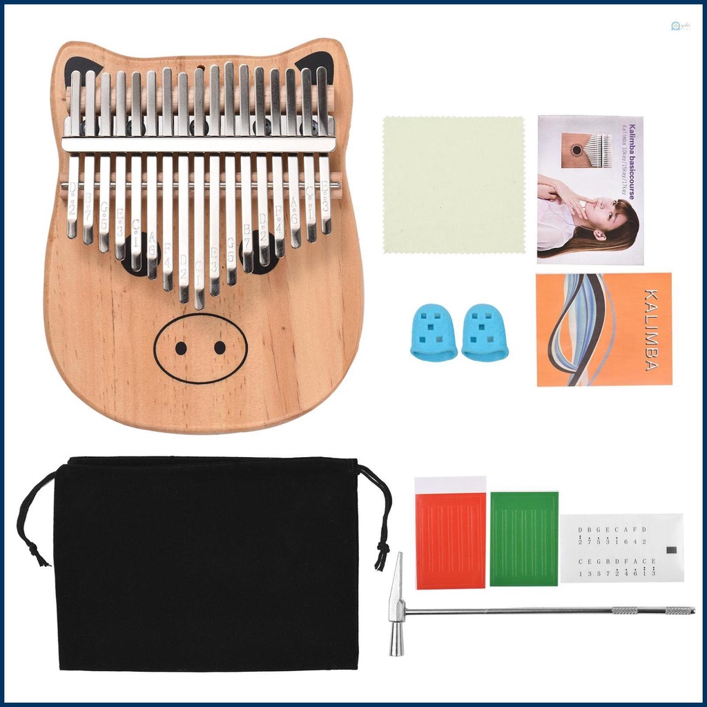 Miếng Dán Phím Đàn piano 17 Phím Bằng Gỗ Thông Kèm Túi Đựng Làm Sạch Tiện Dụng